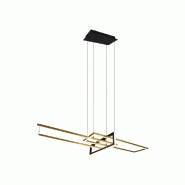 Suspension LED, 34W, 4200lm, 3000K, IP20, Laiton mat - Trio - Salinas - doré métal 4017807487916