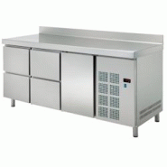 Table froide 1 porte 4 tiroirs - 2020x600x850 mm - 220 W 230/1V - 71189509 Eurast - inox 71189509 Table froide 1 porte 4 tiroirs - 2020x600x850 mm - 220 W 230/1V - 71189509 Eurast - inox 71189509