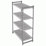 Unité de 4 étagères à claire-voie (L)915 × (P)460 × (H)1830 mm, à assembler