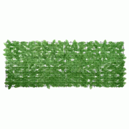 VidaXL Écran de balcon avec feuilles vert 200x75 cm Modèle Marina Pro - 367843