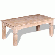 VidaXL Table basse Bois d'acacia 110x60x45 cm Modèle Atlas Flex Élite - 244051_0