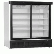 Vitrine réfrigérée TEFCOLD, acier et verre, 1200 x 735 x 1990 mm, usage professionnel, blanc RAL - 15949