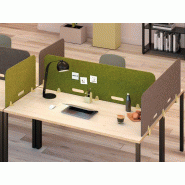 Panneau frontal acoustique Oasis Clip pour séparation de poste de travail Panneau frontal acoustique Oasis Clip pour séparation de poste de travail