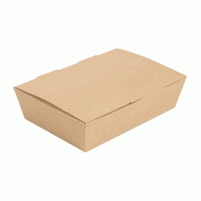 Boîtes Lunch box The Pack en carton nano micro naturel 20,5x14,6x5cm - par 360