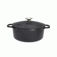 Cocotte ronde 20 cm chasseur noir interieur noir 250 cl  Fonte émaillée Chasseur - noir 3244334720013