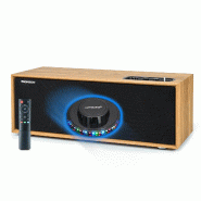 Enceinte Hifi résidentielle 150 W en Bois 'Cosy THOMSON WS702 - 150W Entrée TV Audio, câble Optique, Bluetooth 5,0, Lumière OVNI - 3666638036827