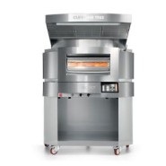 Four à pizza avec sole rotative, construction en acier inox - cuppone giotto