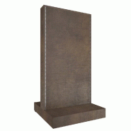 Gondole double face Alias L74xP74xH144,6cm - toile bronze - MDF