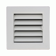 Grille ventilation pvc sortie d'air à volets mobiles