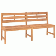 Helloshop26 - Banc de jardin meuble de patio d'extérieur terrasse 180 cm bois de teck solide 02_0011271 - Bois massif 3000618082723