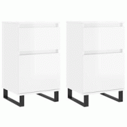 Helloshop26 - Buffet bahut commode armoire meuble de rangement organisateur cuisine salle de séjour salons lot de 2 brillant 40 x 35 02_0036702 - 300 Helloshop26 - Buffet bahut commode armoire meuble de rangement organisateur cuisine salle de séjour salons lot de 2 brillant 40 x 35 02_0036702 - 300