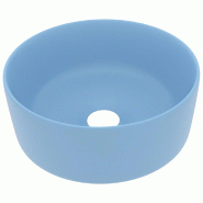 Helloshop26 - Lavabo rond de luxe vasque à poser de toilette lave-mains de salle de bain vestiaire cuisine maison intérieur 40 x 15 02_0002753 - 300