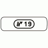 Panonceau d'identification pour carrés - M10b