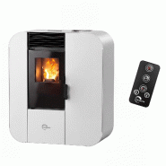 Poêle à granulés Etanche Slim Astral 9,4 kW Blanc Sannover - blanc GRPL26010094WSA