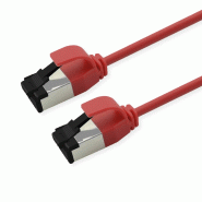 ROLINE Cordon Cat.8 (Classe I) U/FTP, Slim, fils tressés, LSOH, rouge, 0,15 m_0