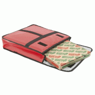 Sac livraison pizza 49x48,5x13cm vinyle rouge