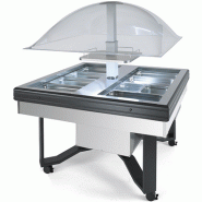 Saladbar réfrigéré - 8 bacs GN 1/1 - Fabrication italienne SCAIOLA - Froid ventilé +3°C/+10°C Saladbar réfrigéré - 8 bacs GN 1/1 - Fabrication italienne SCAIOLA - Froid ventilé +3°C/+10°C