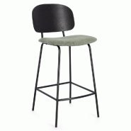 Tabouret cuisine Sienna vert 43,5 x 52,5 x 93,5 cm - Par 2