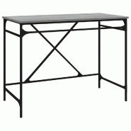 VidaXL Bureau sonoma gris 100x50x75 cm bois d'ingénierie et fer Modèle Orion Work - gris 826722