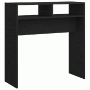 VidaXL Table console noir 78x30x80 cm bois d'ingénierie Modèle Ombre Nova Plus - 808297