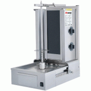 AKSORA - Machine à Kebab Électrique 2 Feux - Moteur Bas - réf. AKS-MKEB-02 - argenté inox AKS-MKEB-02