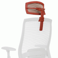 Appuie-tête pour chaise de bureau / chaise pivotante COLORE rouge hjh OFFICE - rouge plastique polypropylène 657706