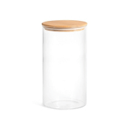 Bocaux en verre Borosilicate avec couvercle en bambou - BCCVVRBBINMR-HH03_0