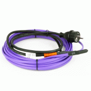 Câble chauffant auto-régulateur PlugIn 66 W contre le gel pour l'intérieur et l'extérieur des tuyaux - 60 mètres - HEATCOM - 40047060