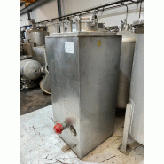 Cuve en acier inoxydable d'occasion 500 litres avec veste et serpentin intérieur - référence : c8026