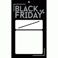 Etiquette à trou "Black Friday" L. 4xH. 6.6cm - par 250