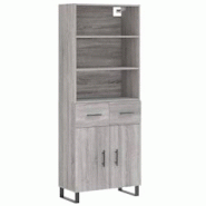 Helloshop26 - Buffet bahut commode armoire meuble de rangement organisateur cuisine salle de séjour salon haut sonoma 69,5 x 34 x 02_0035583 - 300021_0