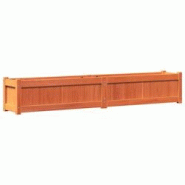 Helloshop26 - Jardinière bac lit surélevé plantes fleurs terrasse jardin cire 180 x 31 x 31 cm bois de pin massif marron 02_0038448 - 3000217676804 Helloshop26 - Jardinière bac lit surélevé plantes fleurs terrasse jardin cire 180 x 31 x 31 cm bois de pin massif marron 02_0038448 - 3000217676804