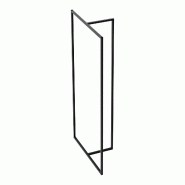 Helloshop26 - Portant à vêtements portemanteau porte-vêtements penderie dressing ouvert acier 160 x 80 x 32 cm noir 03_0010286 - 3000225145859