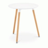 Helloshop26 - Tables salle à manger cuisine plateau rond diamètre 60 cm coloris blanc 14_0003603 - 3000233738982 Helloshop26 - Tables salle à manger cuisine plateau rond diamètre 60 cm coloris blanc 14_0003603 - 3000233738982