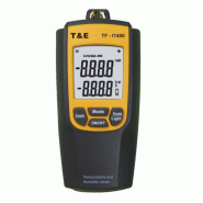 Hygromètre et thermomètre portable - Plage de mesure : -10 à +50°C, 20 à 90% HR
