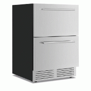 KLIMAITALIA Cave à vin ventilée avec 2 tiroirs inox. 45 bouteilles. LED. Thermo num. T° +2°C/+10°C. Mod. DW82INOX - 3959