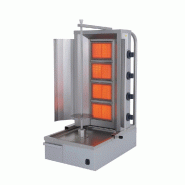 Machine à kebab 4 feux Gaz + volets - 3667470001639