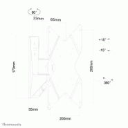 Neomounts FPMA-W815 Support d'écran mural 10-40" - orientable