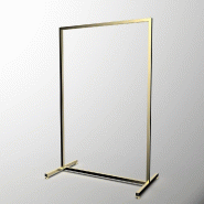 Portant droit fixe L90 x H152 cm Doré