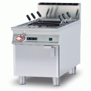 Redcook Cuiseur de pâtes à gaz avec réservoir de 40 litres et chargement automatique. Structure en acier inoxydable. Dimensions 40x90 h90 cm. Modè