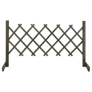 Vidaxl clôture en treillis de jardin gris 120x60 cm bois de sapin 314823 Vidaxl clôture en treillis de jardin gris 120x60 cm bois de sapin 314823