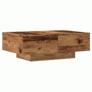 VidaXL Table basse vieux bois 90x60x31 cm bois d'ingénierie Modèle Diamant Horizon - 856570