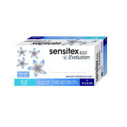 100 gants d'examens anti-virus à usage unique CE en nitrile blanc non poudré - GNNPBC-IM02/VR_0