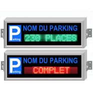 Panneau lumineux pour parking sur mesure avec chiffres/caractères de différentes hauteurs