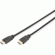 ASSMANN DIGITUS HDMI Premium à haut débit avec câble de raccordement Ethernet, HDMI-A - HDMI-A, 3 m, noir - noir DB-330123-030-S ASSMANN DIGITUS HDMI Premium à haut débit avec câble de raccordement Ethernet, HDMI-A - HDMI-A, 3 m, noir - noir DB-330123-030-S