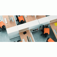 Box de rangement sur bureau - Officity - Blanc