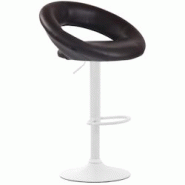 CLP Tabouret de bar Olinda en similicuir Marron/Blanc - marron polyester 315775 CLP Tabouret de bar Olinda en similicuir Marron/Blanc - marron polyester 315775