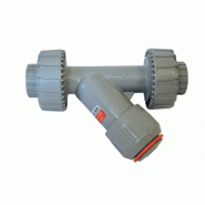 Filtre à tamis à siège incliné PVC-C union 3 pièces EPDM PN 16 - diamètre 032 mm - Référence 35RVUIC032E