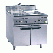 Friteuse gaz sur coffre commandes mécaniques avec 2 cuves 2x20 l pu... - PJZH-RC-2