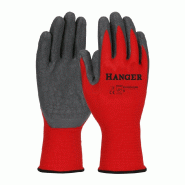 Gants de travail h-dex enduit latex t 10 en paire de 12 - HANGER - 300017 - 850506